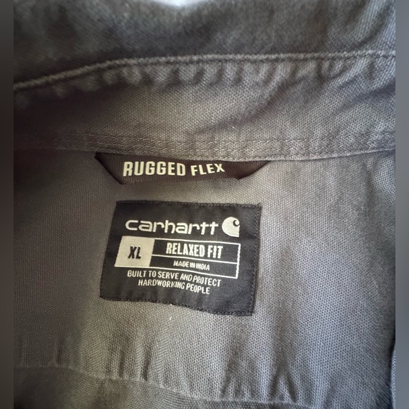 Carhartt Men's Gray Short Sleeve Shirt - Picture 9 of 10